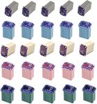 25 Pack Micro Cartridge Fuses,15 Amp Micro Fuse,20 Amp Micro Fuse,25 Amp Micro Fuse,30 Amp Micro Fuse,40 Amp Micro Fuse,FMM Fuses Kit MCASE Type for Cars,SUVs and Trucks,Multi Color