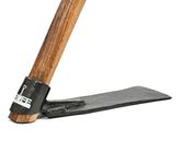 KRUFE 10" Hoe with Wooden Handle | Versatile Gardening Tool | Heavy-Duty Spade, Shovel, and Kassi | Durable Construction for Digging, Planting, and Weeding | Ideal for Home Gardening, Farming