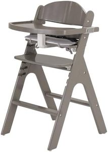 KATOJI 22525 Swarun Wooden High Chair with Cushion (Gray)