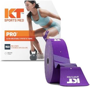 KT Tape, PRO Synthetic Elastic Kinesiology Athletic Tape, 150 Count, 10” Precut Strips, Epic Purple