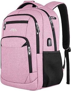 Laptop Backpack, School Backpack with Laptop Compartment & USB Charging Port for Business/Travel, Bookbag Waterfroof Schoolbag for Teen Girl