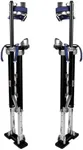 Painting Drywall Stilts,Adjustable Aluminum Tool Stilt for Plastering,24" - 40" Sheetrock Stilts,Professional Drywall Stilts, Black