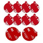 volport 3M-VHB Sticky Adhesive Replacement Pads Double-Sided Extra Strong Circle Tape Compatible with Socket Mount Base Collapsible Grip for Car Phone Holder Stand [8pcs 23mm/0.9“ + 2pcs 35mm/1.38”]