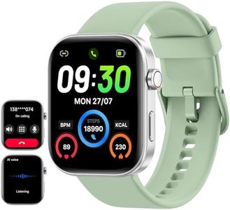 aeac Smart Watch for Men Women iPhone & Android,1.99" AMOLED Screen 3ATM Waterproof Fitness Watch with Answer/Make Call AI Voice,24H-Heart Rate/SpO2/BP Monitor,120+ Sports Modes (Light Purple, 1.99)