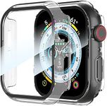 (2 Pack) T Tersely Tempered Glass Screen Protector Case Compatible with Apple Watch SE 2022/2020 Series 6 5 4 40mm, HD Full Coverage Cover for iwatch 456/SE (Clear)