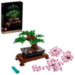 LEGO Botanicals Bonsai Tree - Faux Plant for Adults - Home Décor Set - Gift for Mother's Day with Artificial Cherry Blossom Flowers - DIY Building Projects - Botanical Collection - 10281