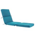 Maphissus 74 inch olefin Outdoor Chaise Lounge Cushion, Water Resistant Foldable Pool Lounge Chair Cushion Patio Reclining Sun Lounger Cushions, Teal