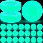 Ice Hockey Puck Glow in The Dark Party Pucks Green Floor Puck for Kids Adults Youth Outdoor Games Gifts (12 Pcs)