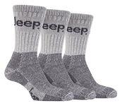 Jeep Mens Stone 3 Pair Luxury Terrain Walking Hiking Socks 6-11 uk, 39-45 eur