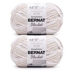 Bernat Blanket Beach Foam Yarn - 2 Pack of 300g/10.5oz - Polyester - 6 Super Bulky - 220 Yards - Knitting/Crochet