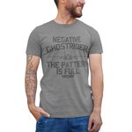 American Classics Top Gun 1980's Military Action Movie Negative Ghostrider Pattern is Full T-Shirt Gray