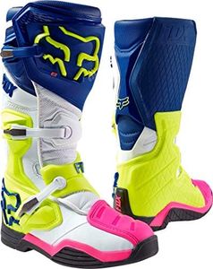 Fox Racing Comp 8 Men's Off-Road Motorcycle Boots - Navy/White/Size 13