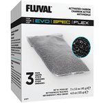 Fluval Replacement Carbon for Fluval Flex/Spec/Evo - 3 bags,White