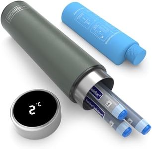 DISONCARE Odyssey 60H Insulin Cooler Travel case Temp Display Medication Cooler for Medicine Travel TSA Approved Ice Pack Diabetic Medical Cooler Diabetes Bag EpiPen with QR Medical Tag（Green）