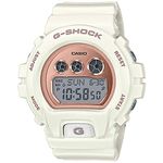 Casio GMD-S6900MC Women's Digital Quartz Watch with Plastic Strap, White, Ribbon