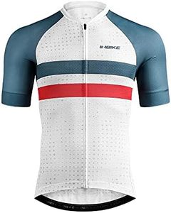 INBIKE Mens Cycling Jersey 3 Rear Pockets Moisture Wicking Short Sleeve Quick Dry Reflective Biking Shirts X-Large