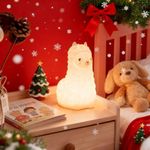 ShaArkMango Bear Night Light for Kids - Cute Night Lights for Bedroom, Cute Lamp 9 Colors Portable Soft Touch Nightlight Battery Operated Baby Nursery LED Kawaii Decor for Girls Boy Women Gift