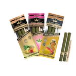 King Palm | 6 Flavoured Pre Rolled Cones | 3 Flavours | Pink Lemonade - Honey Mango - Peach Pineapple | Holds 1g each | Palm Leaf Wraps