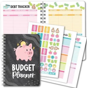 2026 Budget Planner and Monthly Bill Organizer - Monthly Budget Planner 2026, Financial Planners Budgeting Book, Bill Tracker Notebook for Expenses, Chalkboard Undated Finance Organizer Journal