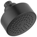 Delta Faucet Modern 3.5-inch Single-Spray Shower Head, Black Round Shower Head, High Pressure Shower Head, 1.75 GPM Flow Rate, Matte Black RP101842BL