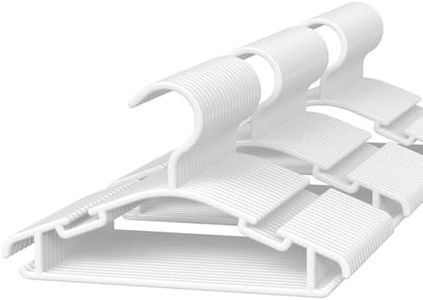 Baby Hangers for Closet - Baby Clothes Hangers 60 Pack Plastic Kids Hangers Clothing Infant Toddler Childrens Hangers White