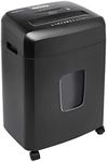 Amazon Basics 15 Sheet - New model Cross Cut Paper and Credit Card CD Shredder With 6 Gallon Bin, Black