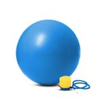 BIONFIT Premium Gym Ball for Men & Women Fitness & Exercise - Anti-Burst Stability Ball for Yoga Fitness, Pilates, Core Training & Stretching, Best Birthing Ball for Pregnancy - with Foot Pump, 55cm