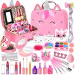 Kids Makeup Sets for Girls, Washable Make Up Set Girls Toys for Little Princess Girls, Real Childrens Makeup Sets Kids Toys Birthday for 3 4 5 6 7 8 9 10 11 12 Year Old Girls