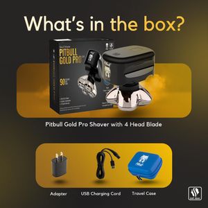 Skull Shaver Pitbull Gold PRO Electric Head Shaver – Cordless Wet & Dry