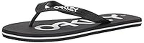 Oakley Mens College Flip Flops - Blackout - UK 10