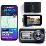Nextbase 522GW Dash Cam with Protective Carry Case – QHD 1440p, Wide-Angle Night Vision Lens with Built-in Polarising Filter – Wi-Fi, 10 Hz GPS, Bluetooth, Emergency SOS
