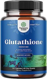 Pure Glutathione Supplement with Glutamic Acid - L Glutathione Pills with Silymarin Milk Thistle Extract ALA and Amino Acid Complex for Liver Support Anti Aging Skin Care Immunity - 60 Servings