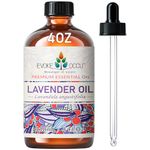 EVOKE OCCU Lavender Essential Oil 118ml, Pure Lavender Oil for Diffuser Skin Candle Soap Making- 4 FL Oz