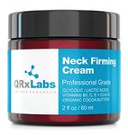 QRxLabs Neck Firming Cream - Tightening & Lifting Moisturizer For Loose, Wrinkled Or Sagging Skin On Neck, Decollete & Chest - Best To Prevent Turkey/Crepe Neck - 60 ml