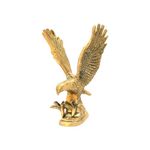 TREE MAISON CORONATING HOMES Brass Eagle Statue | Maha Vastu Shastra & Feng Shui Remedies | Home Decor | Showpiece | Vastu Remedy | Weight - 680 G Approx