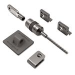 Kensington K64615US Desktop Computer and Peripherals Locking Kit, Silver