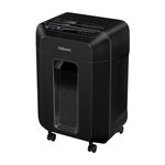 Fellowes Paper Shredder for Home Office Use - 90 Sheet Auto Feed, 9 Sheet Manual Feed Mini Cut Shredder - AutoMax 90M Hybrid Shredder with Sleep Mode Feature and 17L Bin - Advanced Security P4 - Black