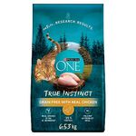 Purina ONE True Instinct Grain Free Dry Cat Food, High Protein Chicken - 6.53 kg Bag