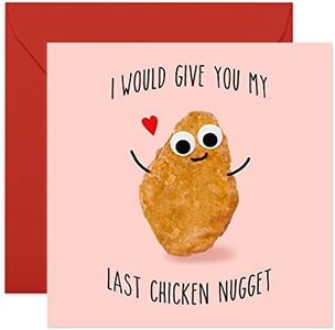 Biglietto di compleanno per uomo donna - Last Chicken Nugget - Divertente anniversario di matrimonio o biglietto di San Valentino per lui lei marito moglie - Fidanzato Fidanzato - Di Central 23