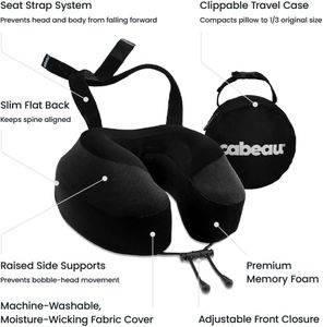 Cabeau Evolution S3 Travel Pillow – Indigo Memory Foam Neck Support