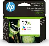 HP 67XL Tri-color High-yield Ink Cartridge | Works with HP DeskJet 1255, 2700, 4100 Series, HP ENVY 6000, 6400 Series | Eligible for Instant Ink | 3YM58AN