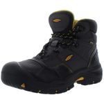 KEEN Utility - Men's Logandale (Steel Toe) Waterproof Work Boot, Raven/Black, 11.5 D
