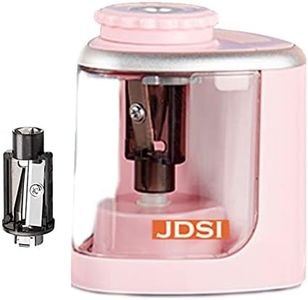 JDSI Easy to Operate Dual-Purpose Electric Pencil Sharpener for Students Classroom Send a Blade JDSI8005 (Pink)