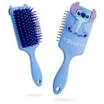 Disney Stitch Detangle Hair Brush for Women Teenagers Girls Minnie Mouse Baby Yoda Paddle Brush Stitch Gifts (Blue Stitch)