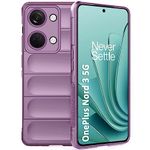 TheGiftKart Liquid Silicon Back Cover Case for OnePlus Nord 3 5G | ShockProof Military Grade Protection | Micro-Fibre Cloth On Inner Side | Built-In Anti-Slip Grip OnePlus Nord 3 Back Cover (Lavender)