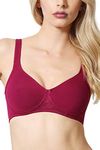 Van Heusen Women Wireless Non Padded Shaper Bra - Anti Bacterial, Encircled Side Panel_11004_Burgundy_34B