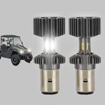 Chikia Hisun Lights Lamp Bulbs light Replacement For Hisun UTV ATV 400 500 700 800 Massimo MSU 500 700 Coleman outfitter Axis 500 700 Cub Cadet challenger 12 W White Hi/Low Beam Blubs