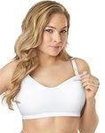 Playtex Women's Nursing Sports Bra with Racerback, White, 2X LARGE