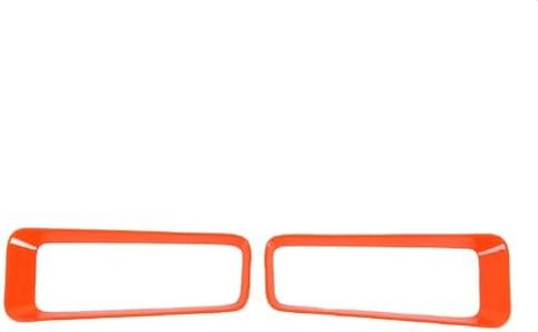 Front Bumper Caliper Air Duct Vent Cover Trim for INEOS Grenadier 2020-2025 Accessories, Front Bumper Air Intake Splitter Trim Frame, Side Spoiler Bezel Cover Trim Sticker Protector, ABS (Orange)