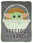 Jay Franco Star Wars The Mandalorian Precious Cargo 130 x 150cm Fluffy Throw Blanket